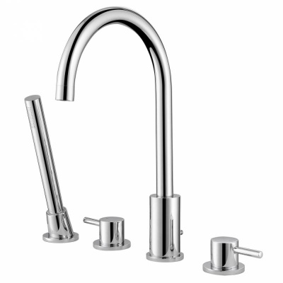 Смеситель ABBER Wasser Kreis AF8113 на борт ванны, хром фото в интернет-магазине Русалия