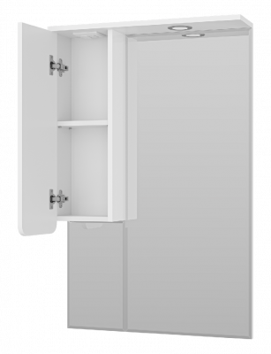 Зеркальный шкаф Чегет 65 левый П-Чег-02065-01Л Misty фото в интернет-магазине Русалия