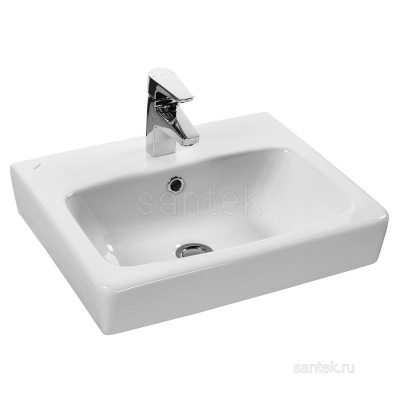 Раковина Santek Нео 50 отверстие под смеситель 1WH302184 фото в интернет-магазине Русалия