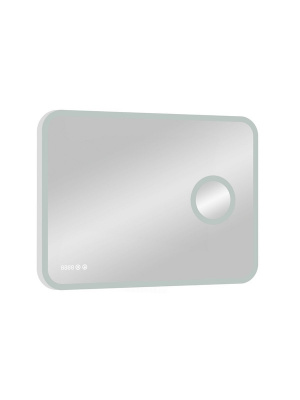 Зеркало с подсветкой Bliss 800х700 линза, часы ЗЛП334 Continent фото в интернет-магазине Русалия