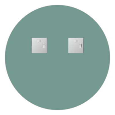 Зеркало настенное Primary EVOFORM D50 см, BY 0039 фото в интернет-магазине Русалия