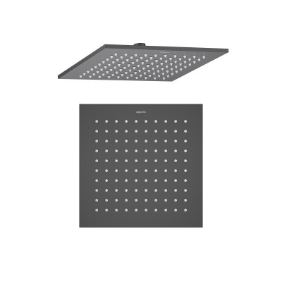 Квадратный верхний душ  250*250*7 мм AQUATEK, матовый черный AQ2076MB фото в интернет-магазине Русалия