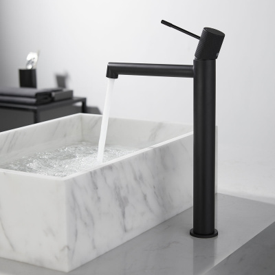 Смеситель для накладной раковины Desire VBF-1D2MB однорычажный, черный Vincea фото в интернет-магазине Русалия