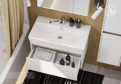 Тумба под раковину AQUATON Марти 80 1A283201MY010 фото в интернет-магазине Русалия