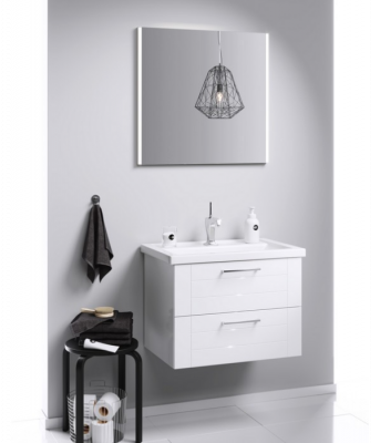 Подвесная тумба 80 Manchester белый MAN01082 + умывальник Фостер 800 4640021064733 Aqwella фото в интернет-магазине Русалия