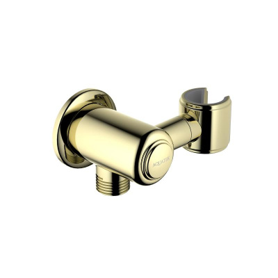 Шланговое подсоединение с держателем AQUATEK, полир. золото AQ2462PG КЛАССИК фото в интернет-магазине Русалия