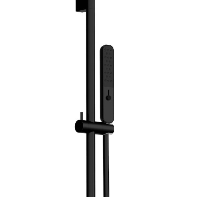 AQM 8401MB Набор для комплектации душа с термостатом, Черный матовый фото в интернет-магазине Русалия