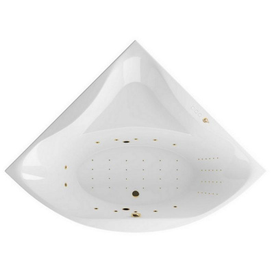 Гидромассажная ванна EXCELLENT Glamour 150x150 "NANO" (золото) WAEX.GLA15.NANO.GL фото в интернет-магазине Русалия