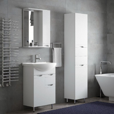 Зеркало-шкаф "Лея 60" белое Corozo фото в интернет-магазине Русалия