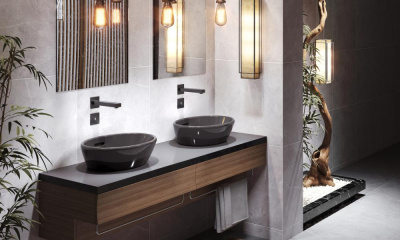 Смеситель Timo для раковины встроенный, сенсорный черный Selene (2073/03SM) фото в интернет-магазине Русалия