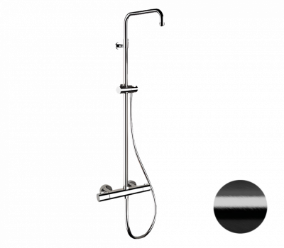 Душевая система термостатическая Remer Elegance EQ32ASSDCFP, черный брашированный хром фото в интернет-магазине Русалия