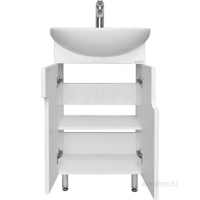 Тумба под раковину AQUATON Панда 50 белый 1A053701PD010 фото в интернет-магазине Русалия