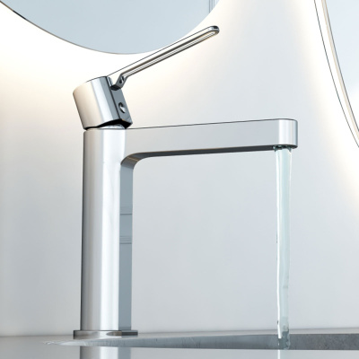 Смеситель для раковины Rondo VBF-1R1CH однорычажный, хром Vincea фото в интернет-магазине Русалия