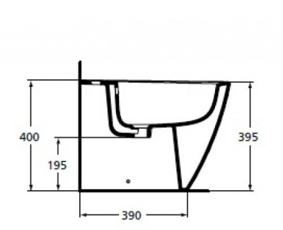 Биде напольное Connect E799501 Ideal Standard фото в интернет-магазине Русалия