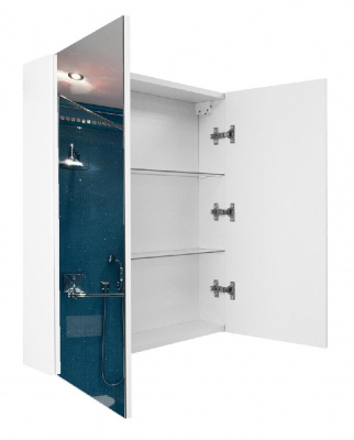 Зеркало-шкаф Loranto Аврора 60 600х135х700 белый (CS00085750) фото в интернет-магазине Русалия
