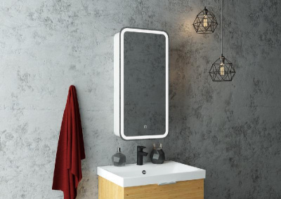 Зеркальный шкаф Elliott 400х800 правый МВК057 Continent фото в интернет-магазине Русалия