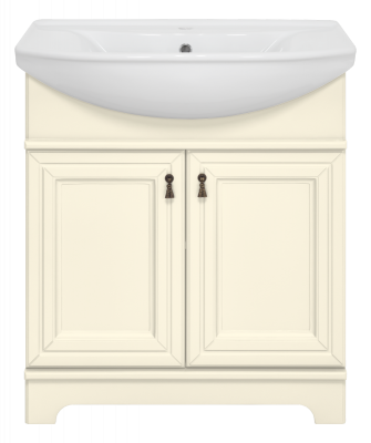 Тумба Лувр 65 (слоновая кость) с раковиной Kirovit Стиль 65 Misty фото в интернет-магазине Русалия