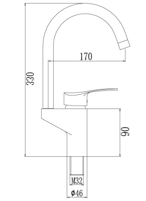 Смеситель для кухни Fmark (FM4279) фото в интернет-магазине Русалия