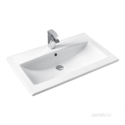 Раковина Santek Элина 75 отверстие под смеситель 1WH501619 фото в интернет-магазине Русалия