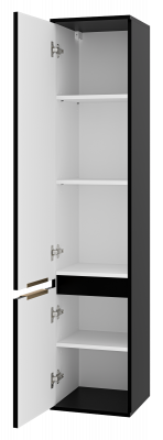 Шкаф - пенал Enfida 35 универсальный левый (черный) ENF-05035-020L Brevita фото в интернет-магазине Русалия