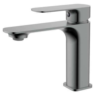 AQM6310GM Monza Смеситель для раковины однорычажный, Gun metal AQUAme фото в интернет-магазине Русалия