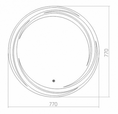 Зеркало AZARIO Милуз D770, LED-подсветка с диммером, сенсорный выключатель (ФР-00000937) фото в интернет-магазине Русалия