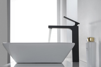 Смеситель для раковины-чаши Timo Torne черный (4311/03F) фото в интернет-магазине Русалия