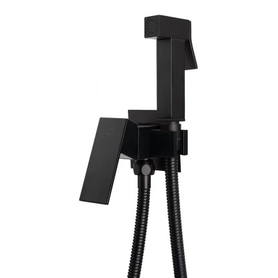 Гигиенический душ со смесителем встраиваемый FILARETE Fing FL101BL, черный фото в интернет-магазине Русалия