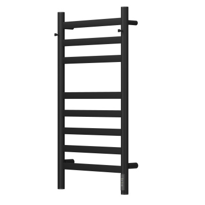 Полотенцесушитель электрический REFLEXION Лут RXT048040BL 800x400 с крючками, черный матовый фото в интернет-магазине Русалия