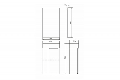 COMFORTY. Зеркало "Асти-40" дуб дымчатый фото в интернет-магазине Русалия