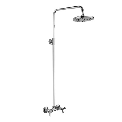 Смеситель Rossinka для душа с регулируемой высотой штанги и лейкой Тропический дождь (Q02-44) фото в интернет-магазине Русалия