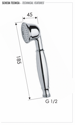 Ручной душ Remer 323VOX, бронза фото в интернет-магазине Русалия