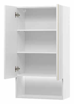 Шкаф Vega 60 над стиральной машиной подвесной (белый) VEG-08060-011 Brevita фото в интернет-магазине Русалия