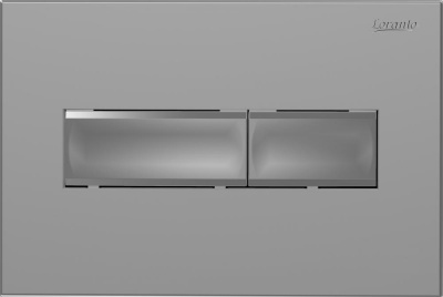 Кнопка смыва Loranto механическая, двойная, хром матовый 7321 фото в интернет-магазине Русалия