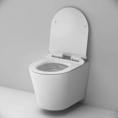 Унитаз подвесной AM.PM Sunny C85C1701SC безободковый с сиденьем микролифт фото в интернет-магазине Русалия