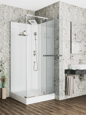 Кабина MiMi90T душевая Ceruttispa (90x90x215-225) фото в интернет-магазине Русалия