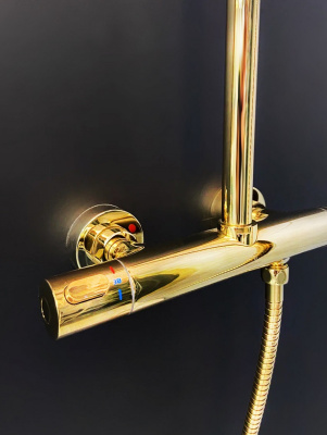 Душевая система с термостатом AltroBagno Costanza 0302 Or AltroBagnoCostanza0302Or фото в интернет-магазине Русалия