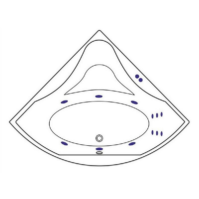 Гидромассажная ванна EXCELLENT Glamour 150x150 "LINE" (бронза) WAEX.GLA15.LINE.BR фото в интернет-магазине Русалия
