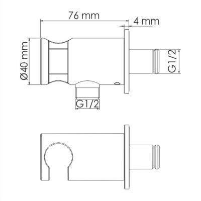 A135 Подключение шланга Wasserkraft фото в интернет-магазине Русалия