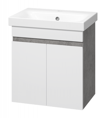 Тумба Ронда 50 подвесная с раковиной Cersanit Moduo Slim 50 Misty фото в интернет-магазине Русалия