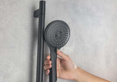 Ручной душ 3jet AQUATEK, матовый черный AQ2003MB фото в интернет-магазине Русалия