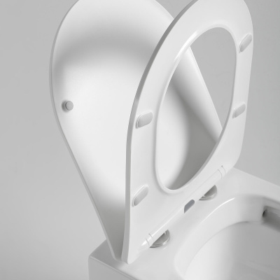 Унитаз подвесной Piatti VT1-11S, цвет белый, ультратонкое soft-close сиденье Vincea фото в интернет-магазине Русалия