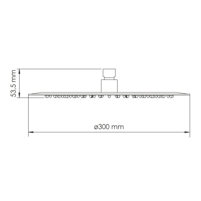 A330 Верхняя душевая насадка Wasserkraft фото в интернет-магазине Русалия