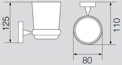 Стакан настенный VR.STD-7740.BR Stanford Bronzo Veragio фото в интернет-магазине Русалия