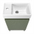 Тумба с раковиной WC Area 40 см матовый зеленый 221805006 Wellsee фото в интернет-магазине Русалия