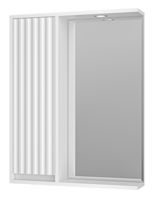 Зеркальный шкаф Balaton 65 левый (белый) BAL-04065-01-Л Brevita фото в интернет-магазине Русалия
