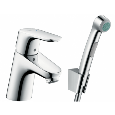 Смеситель для раковины с гигиеническим душем Focus 31926000 Hansgrohe фото в интернет-магазине Русалия