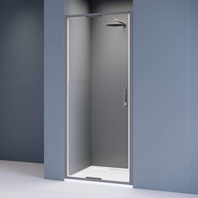 Душевая дверь RGW SV-05Gr 900, стекло прозрачное, профиль серый фото в интернет-магазине Русалия
