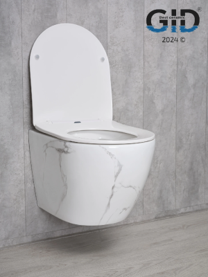Унитаз подвесной Gid Ws2198 (СС) 62228Y под камень глянцевый 49x36x35.5 фото в интернет-магазине Русалия