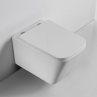 BOND F04-10 Унитаз подвесной безободковый с сиденьем с микролифтом фото в интернет-магазине Русалия